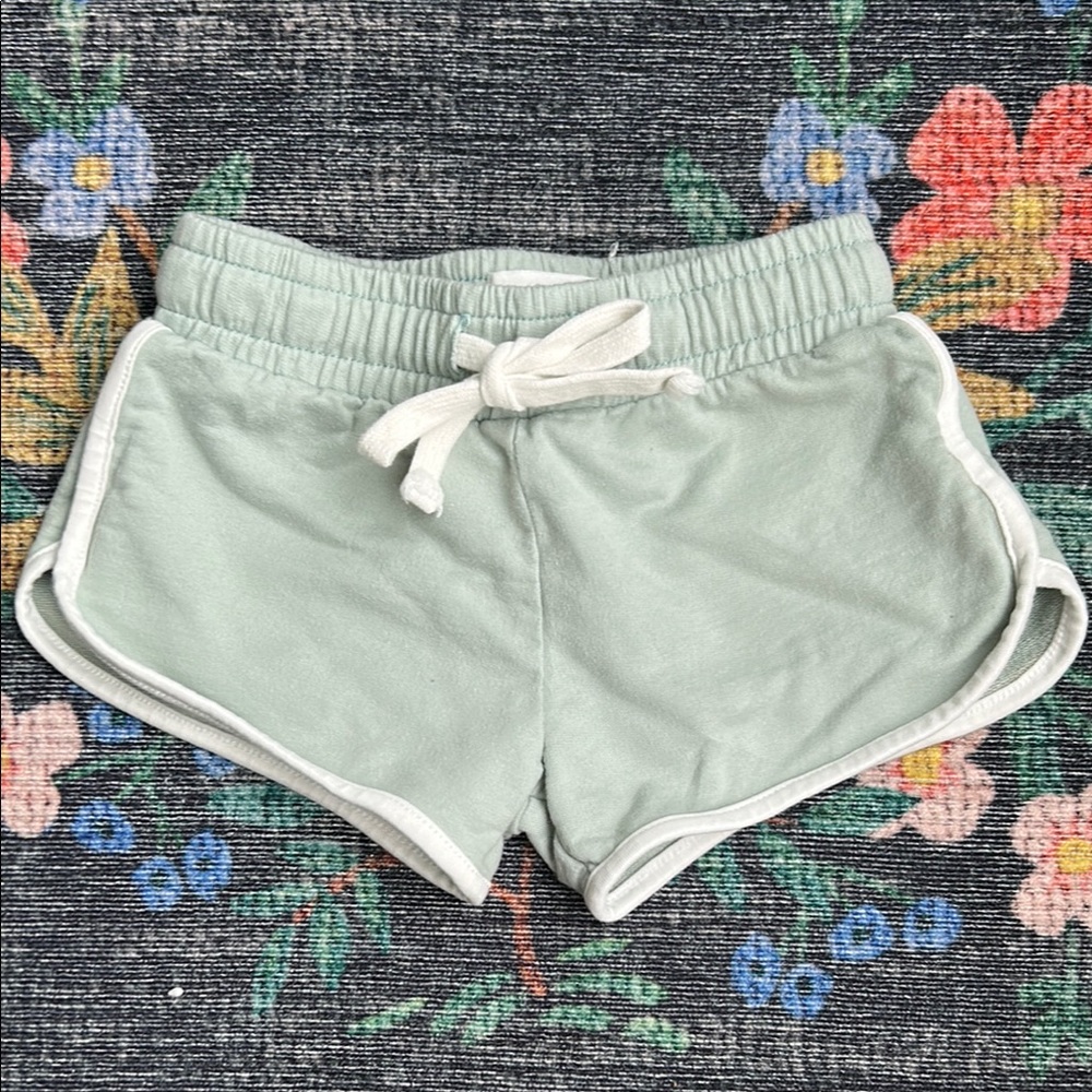 SweetHoney Mint Green Trim Girls' Athletic Shorts